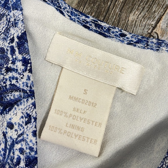 MM COUTURE Blue flowing dress Size: Small - Picture 5 of 9